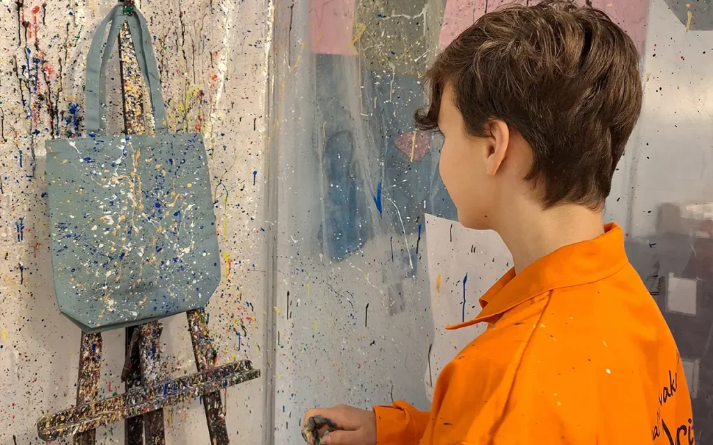 Art on the Bag – Action painting op je shopper