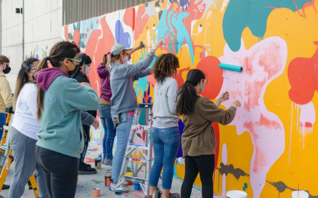 Schilder workshop meidengroep